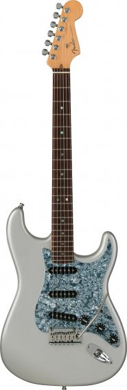 Fender American Deluxe Stratocaster Chrome Silver Rosewood