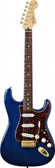 Fender Deluxe Players Strat Saphire Blue Transparent Rosewood