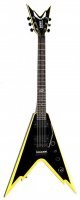 Dean Razorback V 25.5 Scale Blk-Yello