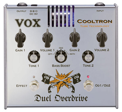 Педаль эффектов VOX, модель Cooltron Duel Overdrive