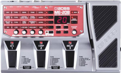 Гитарный процессор BOSS для бас-гитары, модель ME-20B