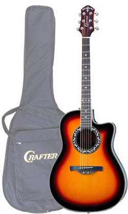 Акустическая гитара Crafter FSG-250EQ/TS (с чехлом)