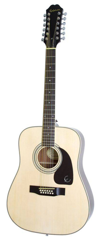 Акустическая гитара Epiphone DR-212 Natural CH HDWE