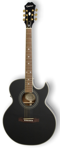 Акустическая гитара Epiphone Pr-5E Ebony Gold HDWE (w/ Shadow Preamp)