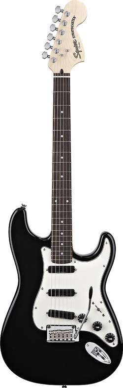 Электрогитара Fender Squier DELUXE STRAT HOT RAILS (BLACK)