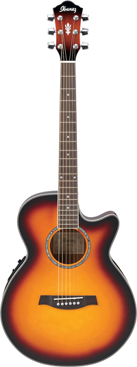 Акустическая гитара Ibanez AEG10E Vintage Sunburst