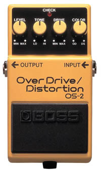 BOSS OS-2 педаль гитарная overdrive / distortion