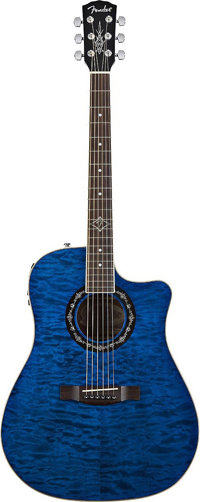 Акустическая гитара Fender Tbucket 300SCE Trans Blue
