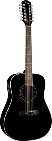 Акустическая гитара Fender CD-160 SE-12 String Black