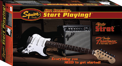 Гитарный комплект Fender Squier Affinity Special Strat and Frontman 15 G AMP -  Black