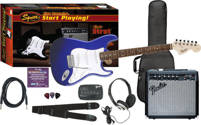 Гитарный комплект Fender Squier Affinity Special Strat and Frontman 15 G AMP - Metallic Blue