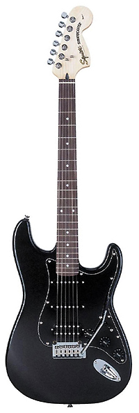 Электрогитара Fender Squier Standard Fat Stratocaster RW Black Metallic